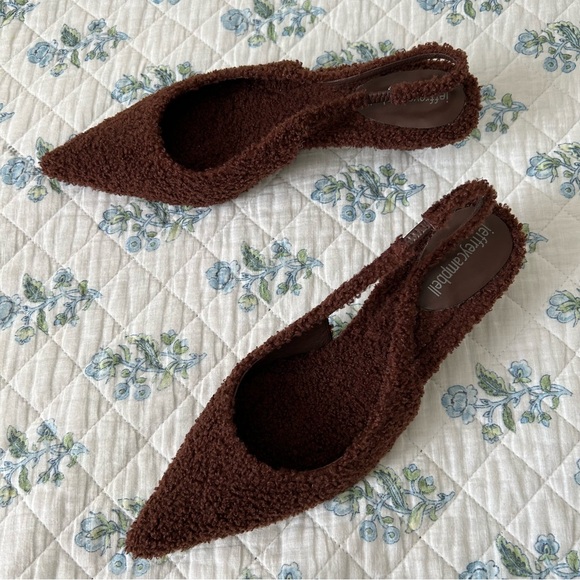 Jeffrey Campbell Persona T Teddy Brown Kitten Heels Sz 8 - Picture 3 of 11